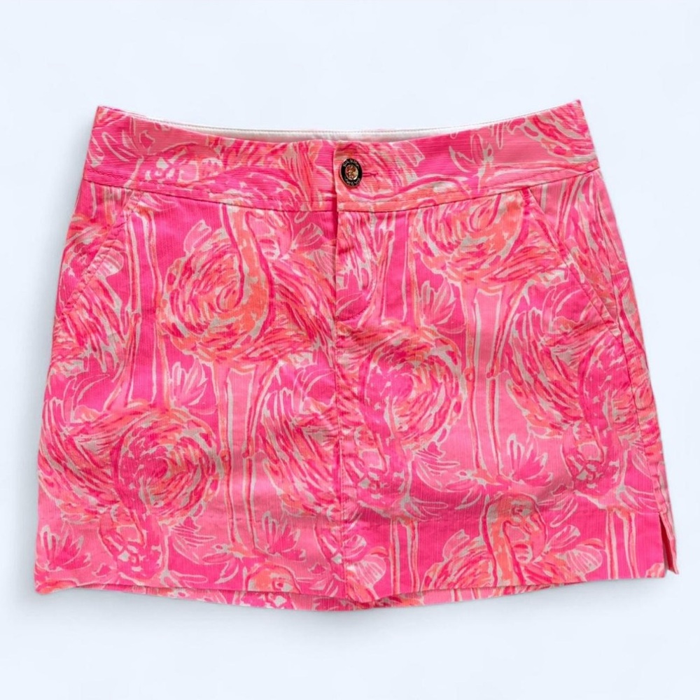 Hot Pink Lily Pulitzer Flamingo Print Skort